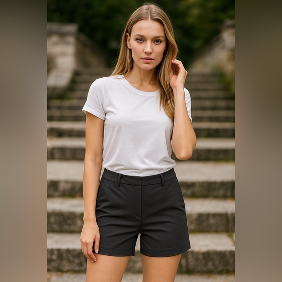 Liverpool Kelsey Bermuda Trouser Knit Black Size - Picture 11 of 11